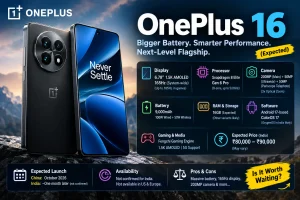 OnePlus 16 Specs, Price in India, Launch Date, Camera & Geekbench Score (Expected)