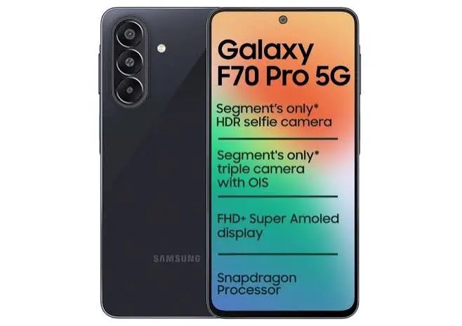 Samsung Galaxy F70 Pro 5G: Launched with 6000 mAh batter.